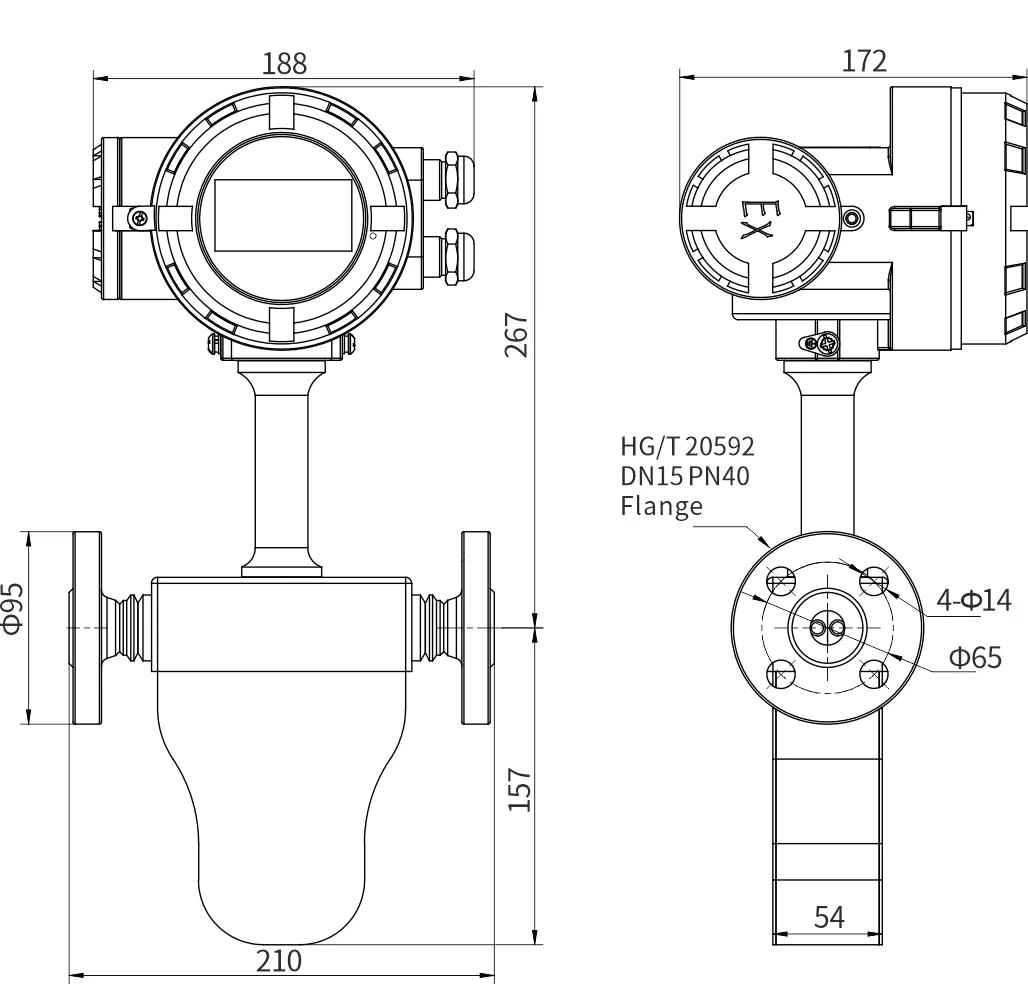 RM-CMASS008LU LNG Coriolis Mass Flowmeter - Görsel 2